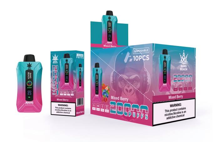 Bang Beach Vape - BPX05 Bang Beach 20000 Puffs Smart Screen Vape Mixed Berry