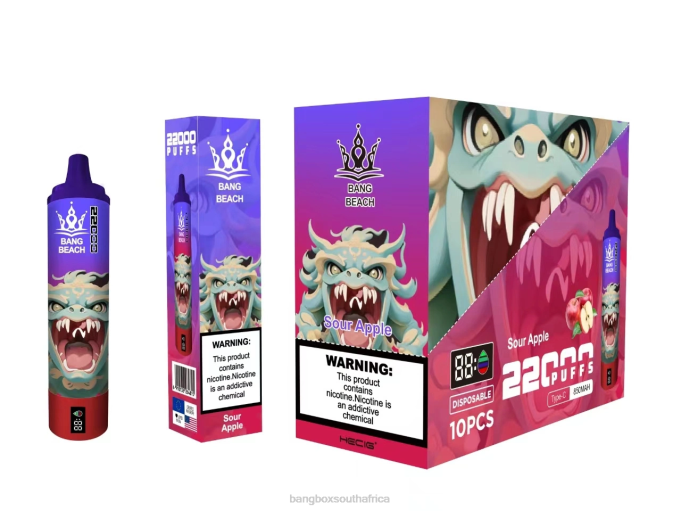 Bang Beach Vape - BPX013 Bang Beach 22000 Puffs Smart Screen Sour Apple