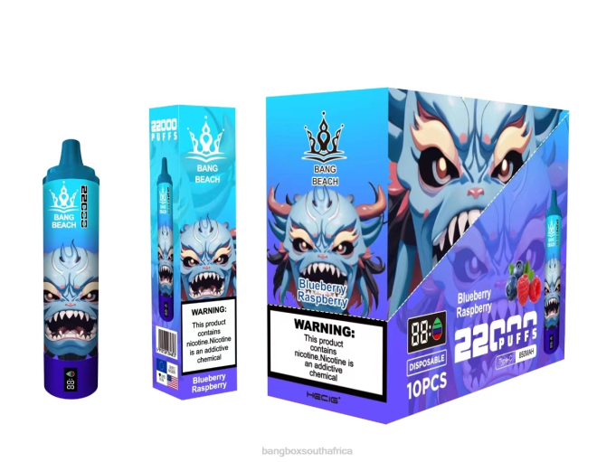 Bang Beach Vape - BPX014 Bang Beach 22000 Puffs Smart Screen Blueberry Raspberry