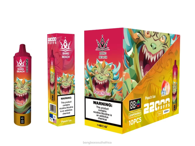 Bang Beach Vape - BPX016 Bang Beach 22000 Puffs Smart Screen Peach Ice
