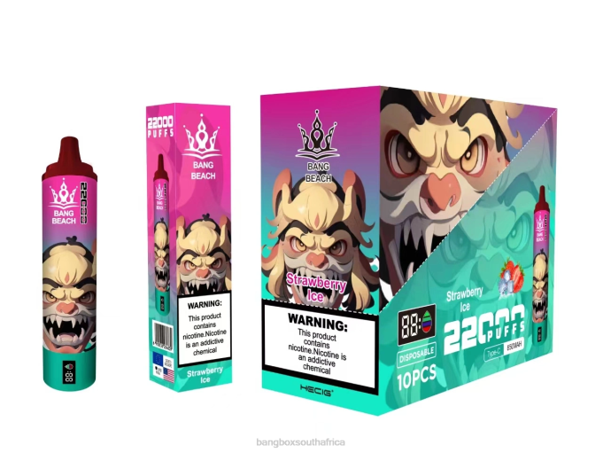Bang Beach Vape - BPX020 Bang Beach 22000 Puffs Smart Screen Strawberry Ice