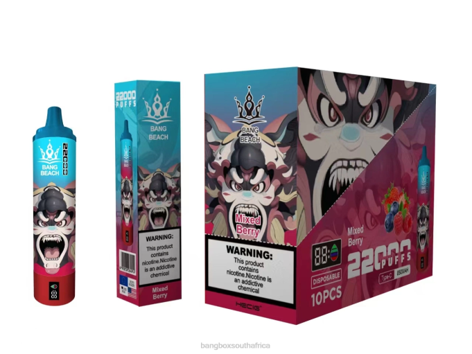 Bang Beach Vape - BPX021 Bang Beach 22000 Puffs Smart Screen Mixed Berry