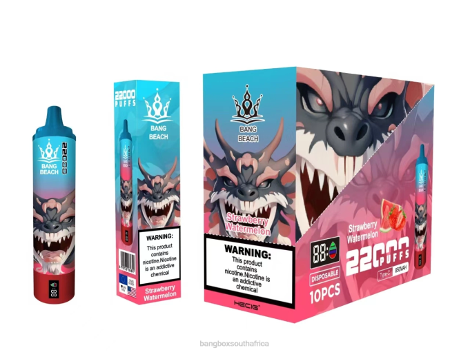 Bang Beach Vape - BPX023 Bang Beach 22000 Puffs Smart Screen Strawberry Watermelon