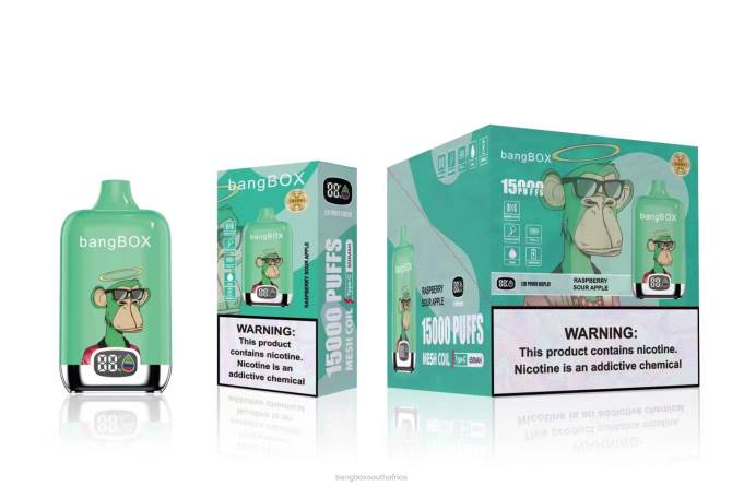 Bang Box Cape Town - BPX042 Bang Box 15000 Puffs Raspberry Sour Apple