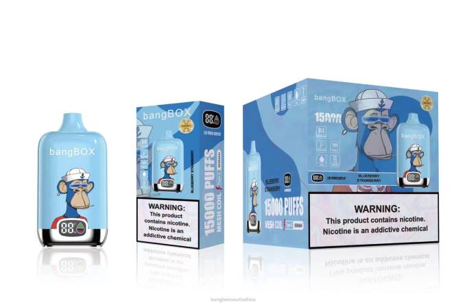 Bang Box Vape - BPX038 Bang Box 15000 Puffs Blueberry Strawberry