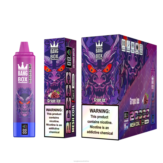 Bang Box South Africa - BPX061 Bang Box 20000 Puffs Smart Screen Grape Ice