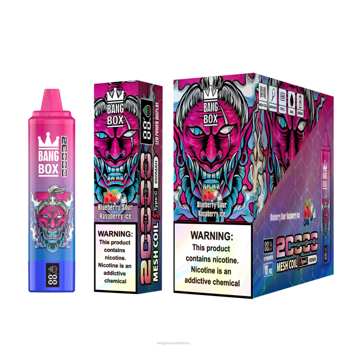 Bang Box Vape Price - BPX055 Bang Box 20000 Puffs Smart Screen Blueberry Sour Raspberry Ice