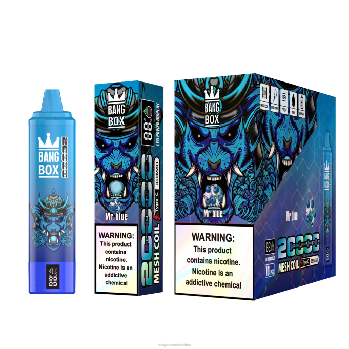 Bang Box Vape Price - BPX060 Bang Box 20000 Puffs Smart Screen Mr Blue