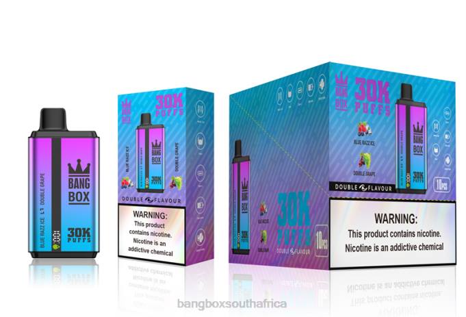 Bang Box Cape Town - BPX072 Bang Box 30000 Puffs Dual Flavors Blue Razz Ice & Double Grape