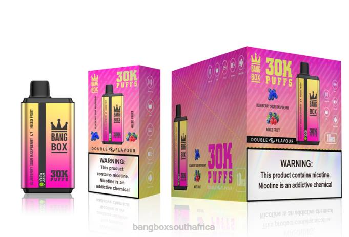 Bang Box South Africa - BPX066 Bang Box 30000 Puffs Dual Flavors Blueberry Sour Raspberry & Mixed Fruit