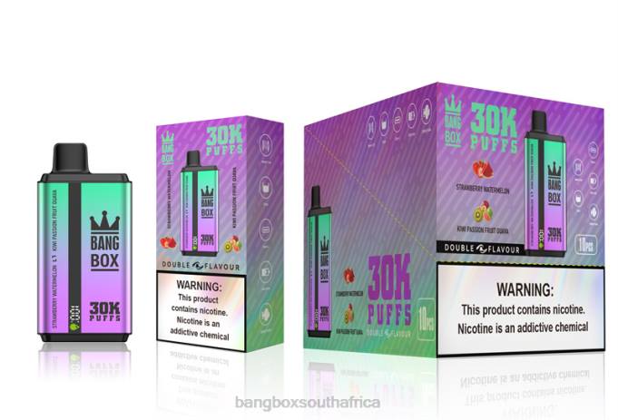 Bang Box Vape Price - BPX070 Bang Box 30000 Puffs Dual Flavors Strawberry Watermelon & Kiwi Passion Fruit Guava