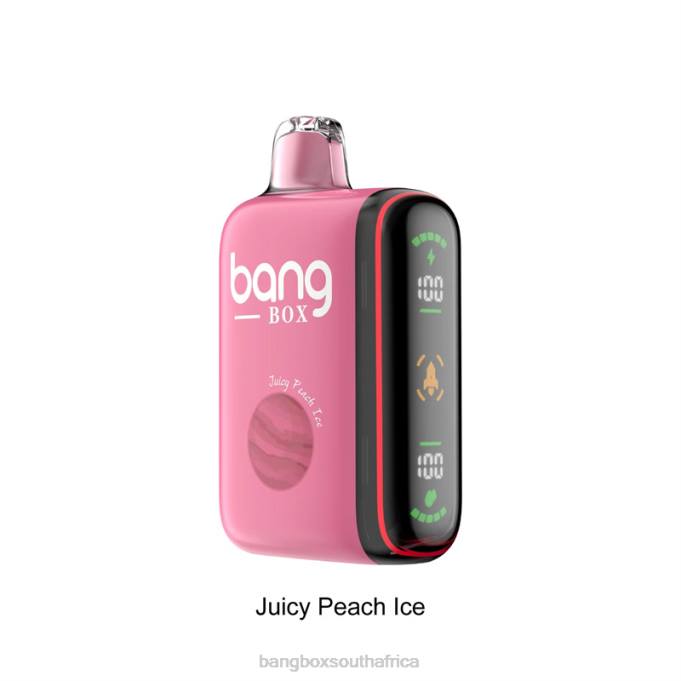 Bang Box Vape Review - BPX029 Bang Box 9000-18000 Puffs Intelligent Power Display Juicy Peach Ice