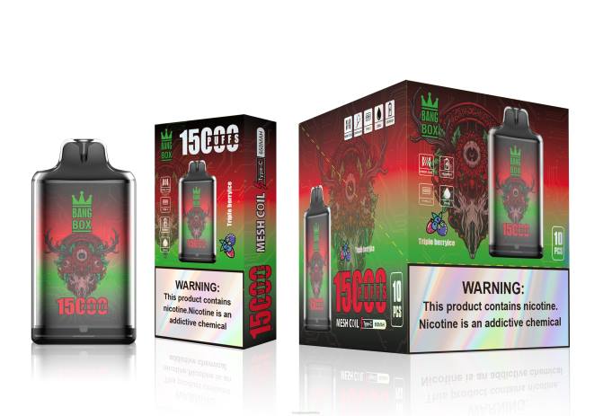 Bang Box Vape Review - BPX0104 Bang Box S1-15000 Puffs Triple Berry Ice