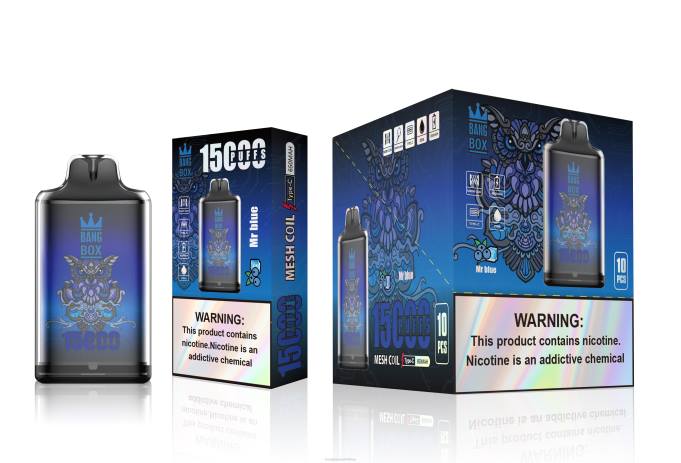 Bang Box Vape Review - BPX0109 Bang Box S1-15000 Puffs Mr Blue